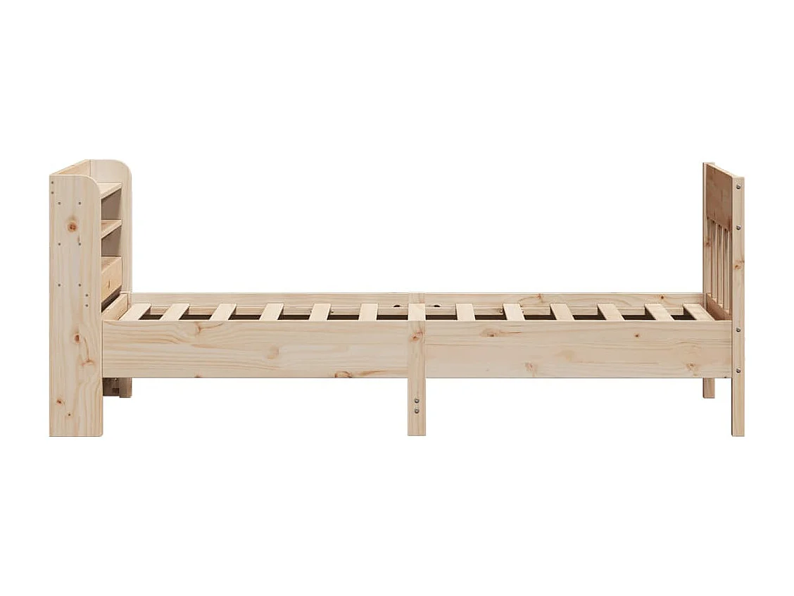Cadre de lit sans matelas 90x190 cm bois de pin massif