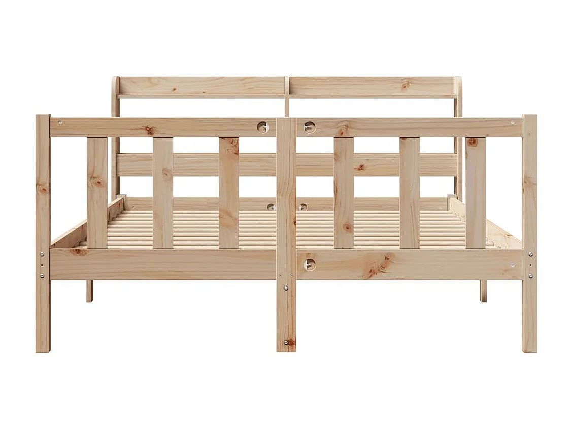 Massivholzbett ohne Matratze 160x200 cm Kiefernholz