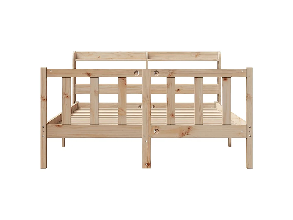 Massivholzbett ohne Matratze 160x200 cm Kiefernholz
