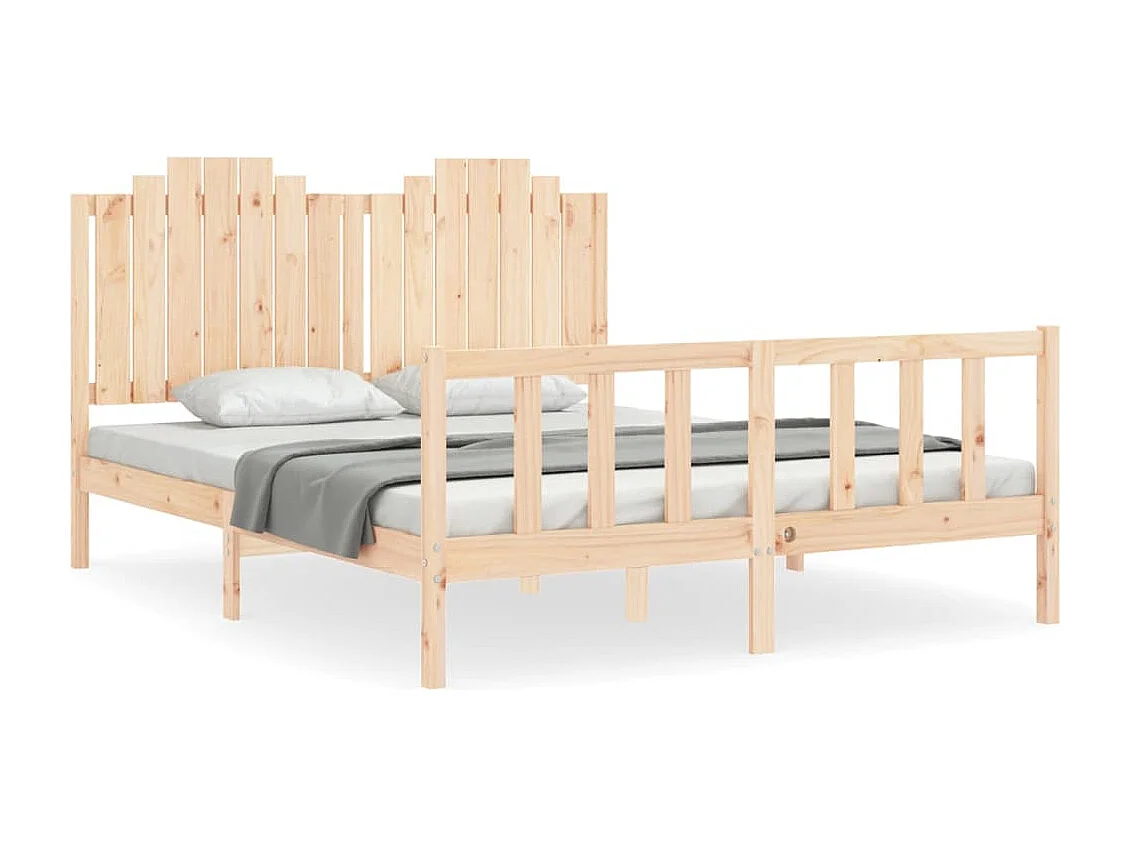 Massivholzbett ohne Matratze 160x200 cm Kiefernholz