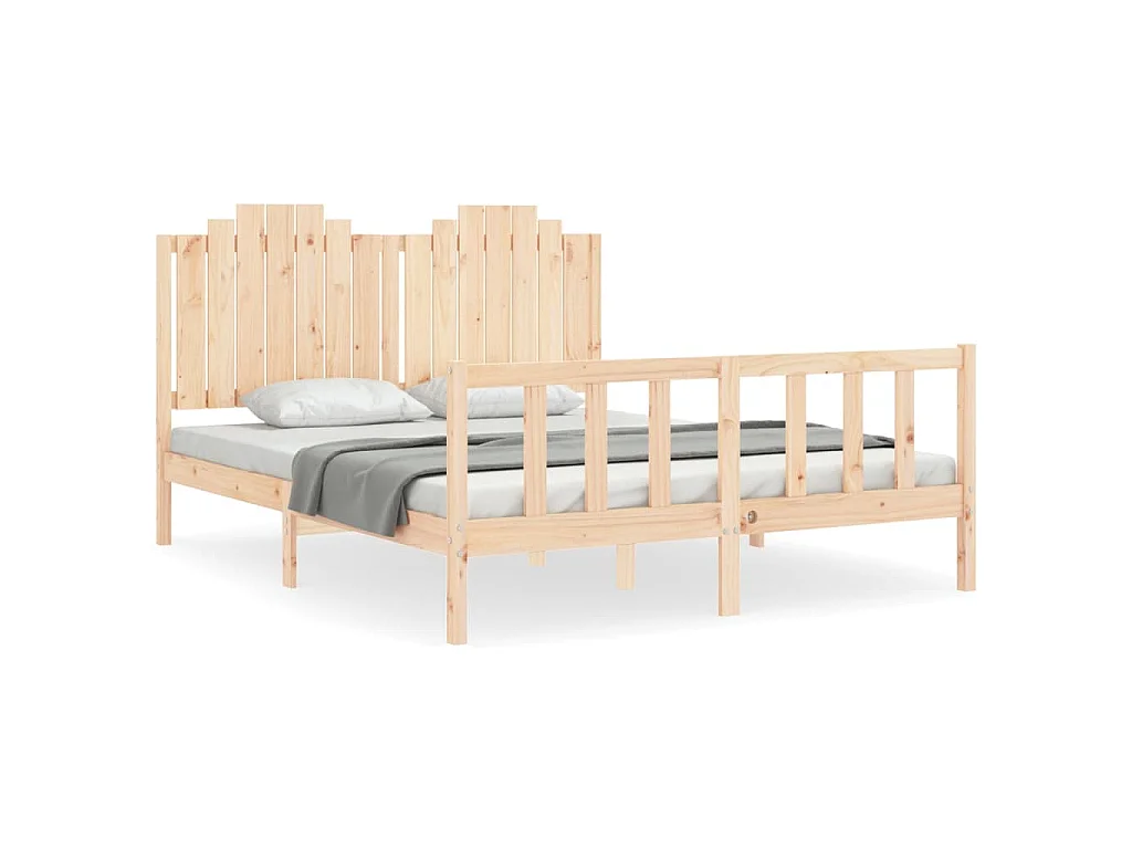 Giroletto senza Materasso 160x200 cm in Legno Massello di Pino