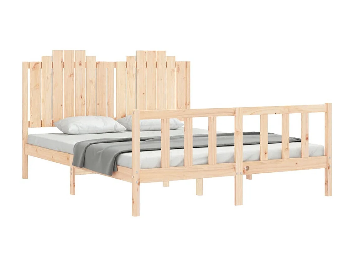 Giroletto senza Materasso 160x200 cm in Legno Massello di Pino