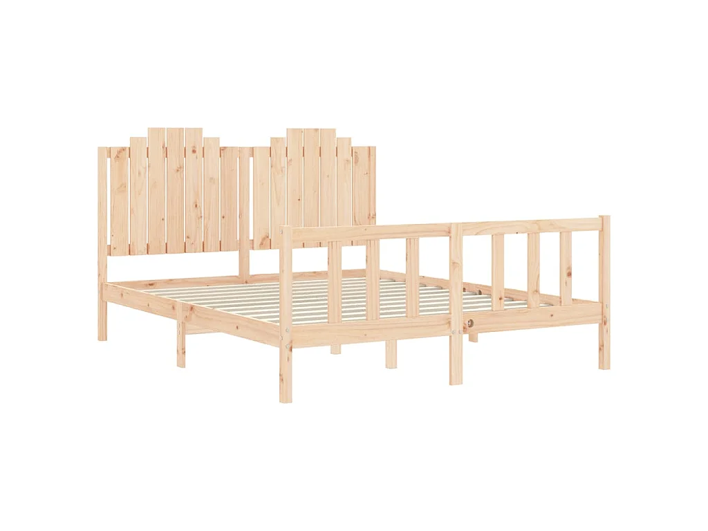 Giroletto senza Materasso 160x200 cm in Legno Massello di Pino