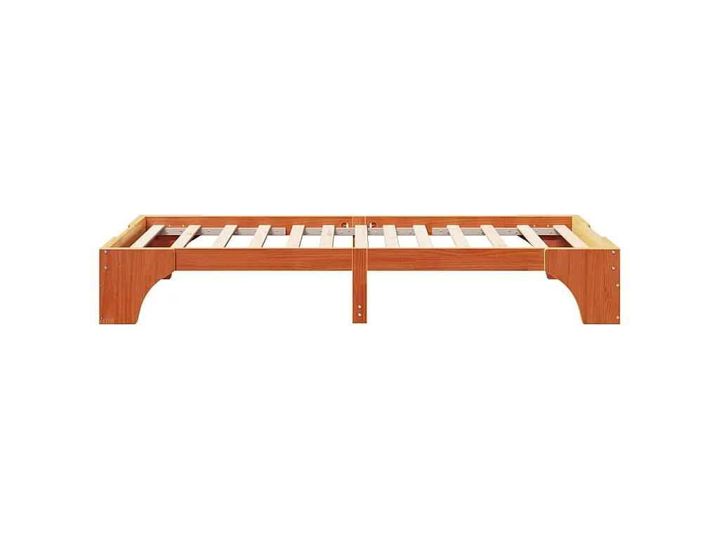 Struttura del letto Marrone cerato 90 x 190 cm Pino massello