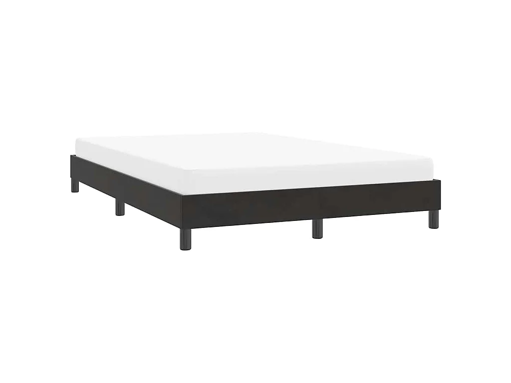 Bedframe zonder matras 160x220 cm fluweel zwart
