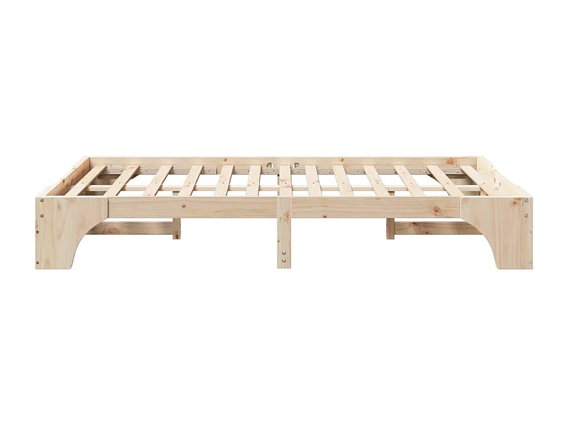 Cadre de lit Pin massif 120 x 190 cm Bois massif en pin