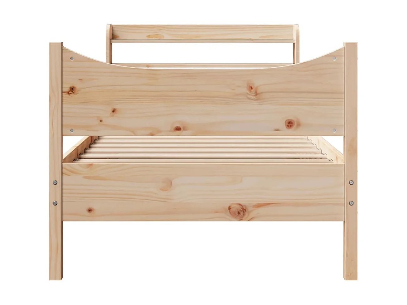Cadre de lit avec tête de lit 75x190 cm bois de pin massif