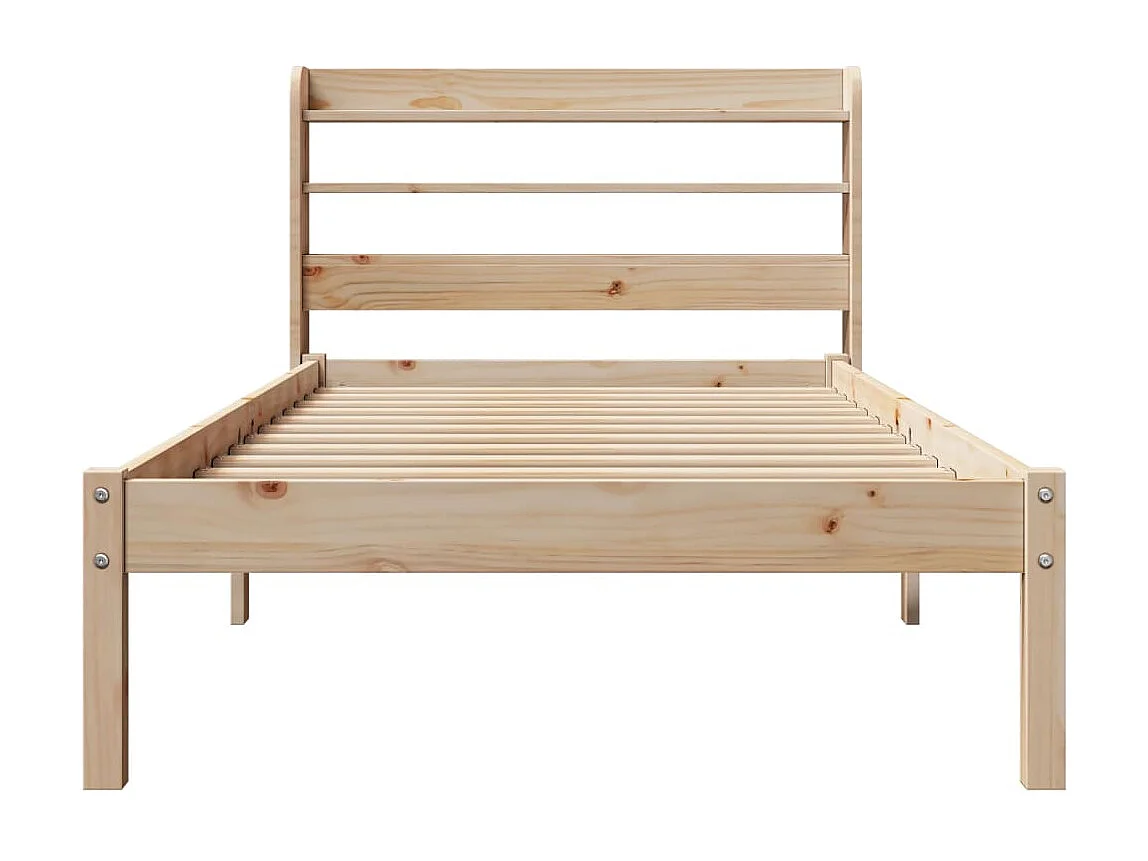 Cadre de lit sans matelas 90x190 cm bois de pin massif