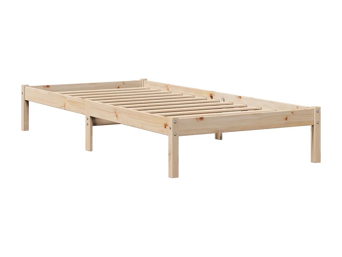 Cadre de lit sans matelas 90x190 cm bois de pin massif