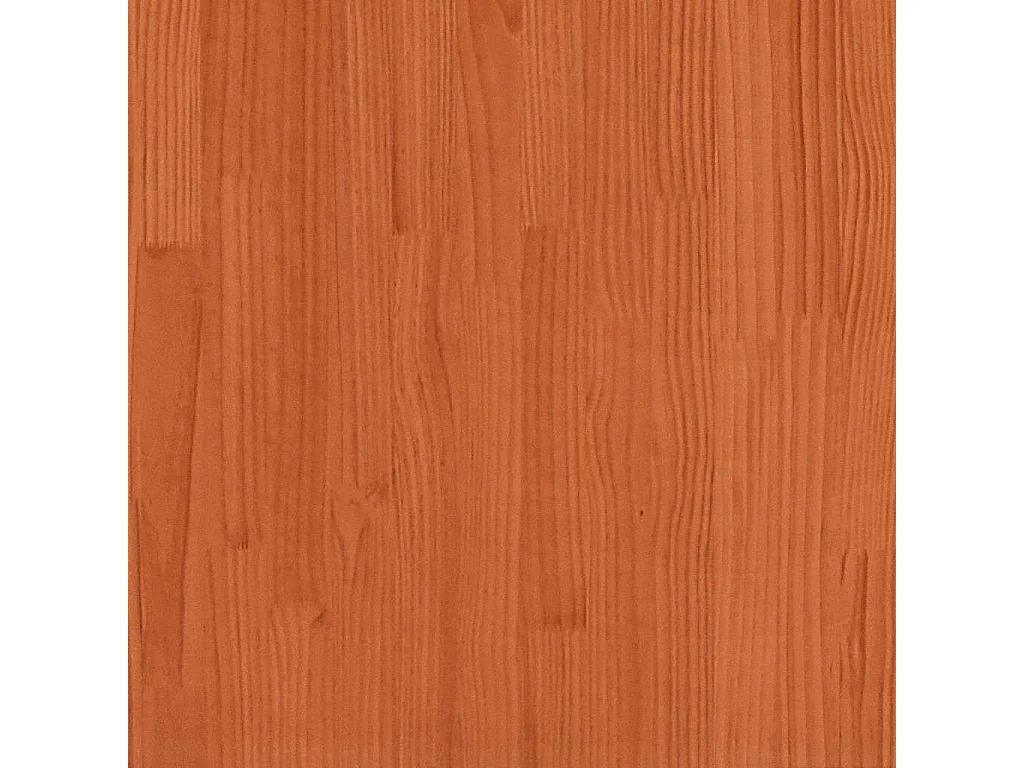Cadre de lit sans matelas cire marron 150x200cm bois pin massif