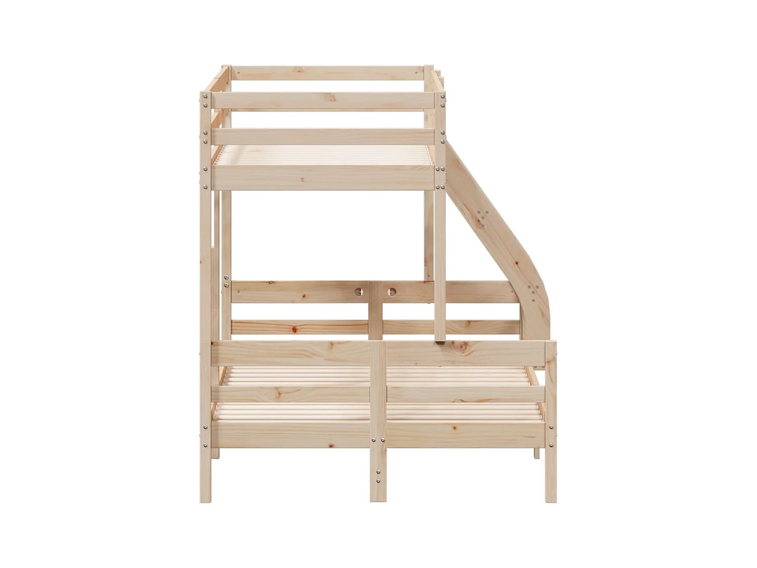 Lit superposé sans matelas 80x200/120x200 cm bois massif
