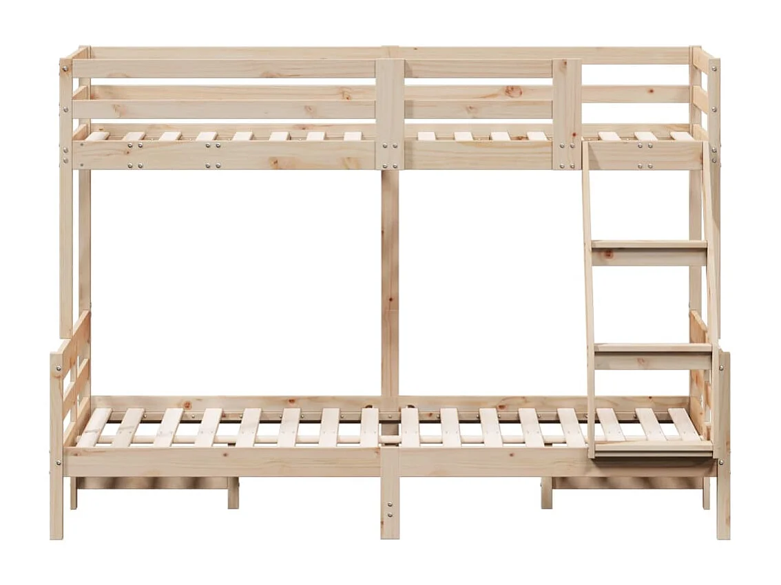 Letto a Castello 80x200/120x200 cm in Legno Massello di Pino