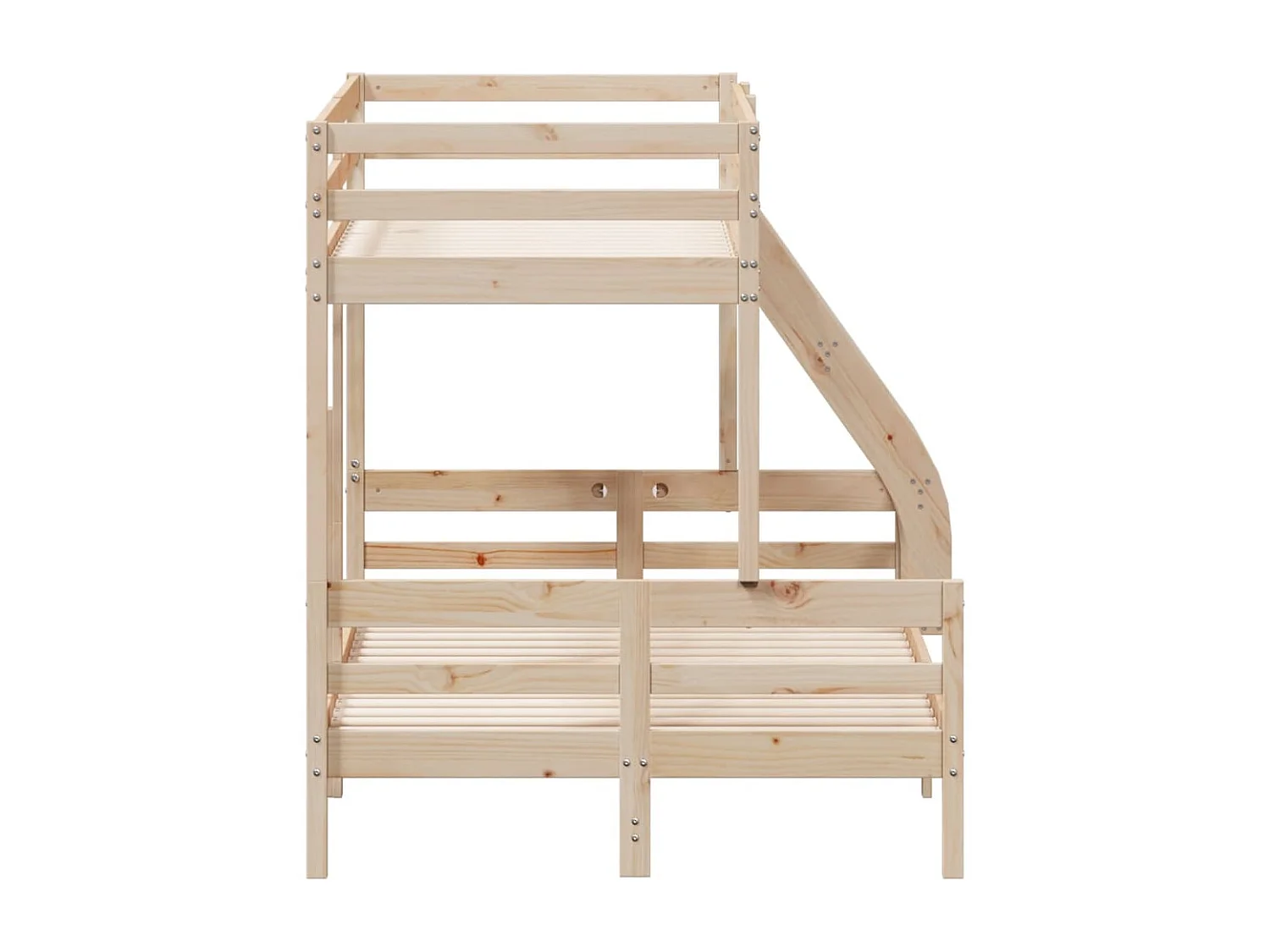 Letto a Castello 80x200/120x200 cm in Legno Massello di Pino