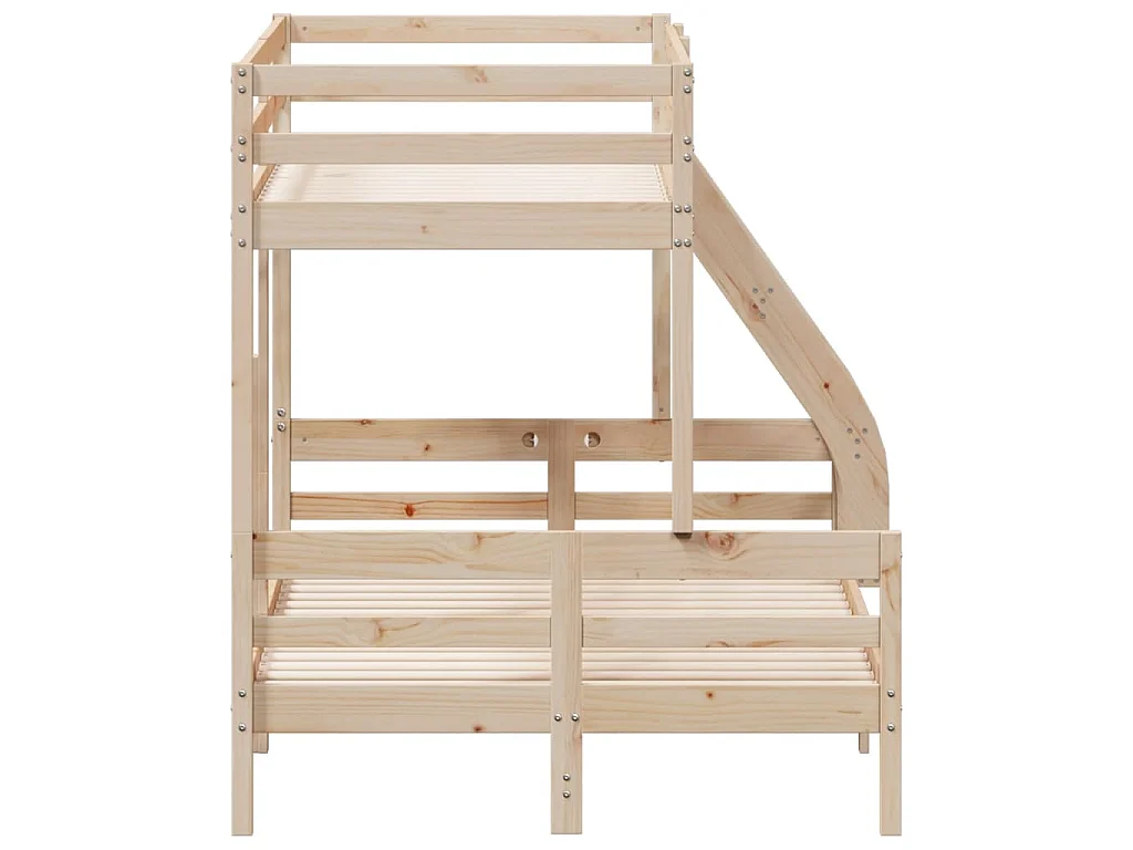 Lit superposé sans matelas 80x200/120x200 cm bois massif