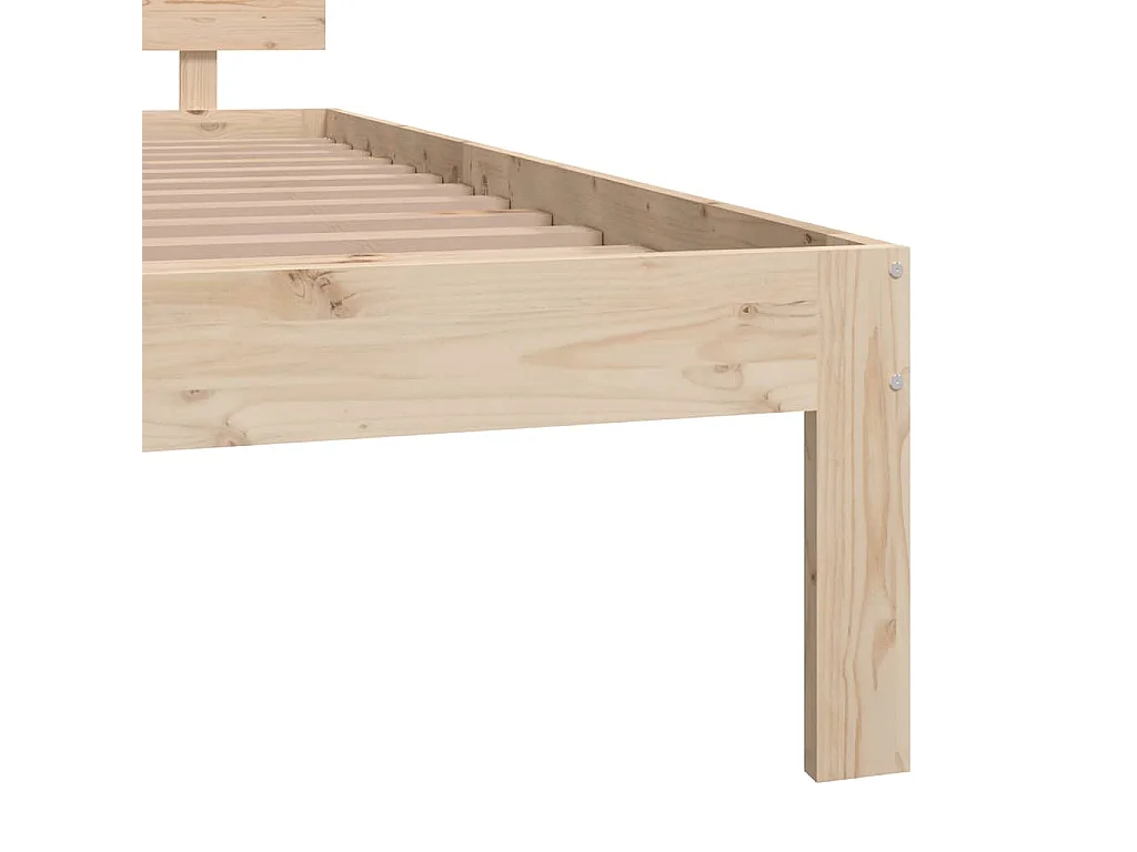 Estrutura de cama 140x200 cm pinho maciço