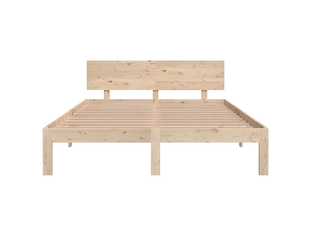 Cadre de lit sans matelas bois massif de pin 140x200 cm