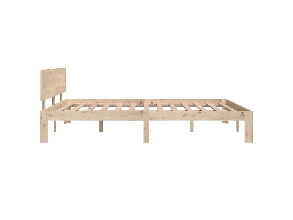Cadre de lit sans matelas bois massif de pin 140x200 cm