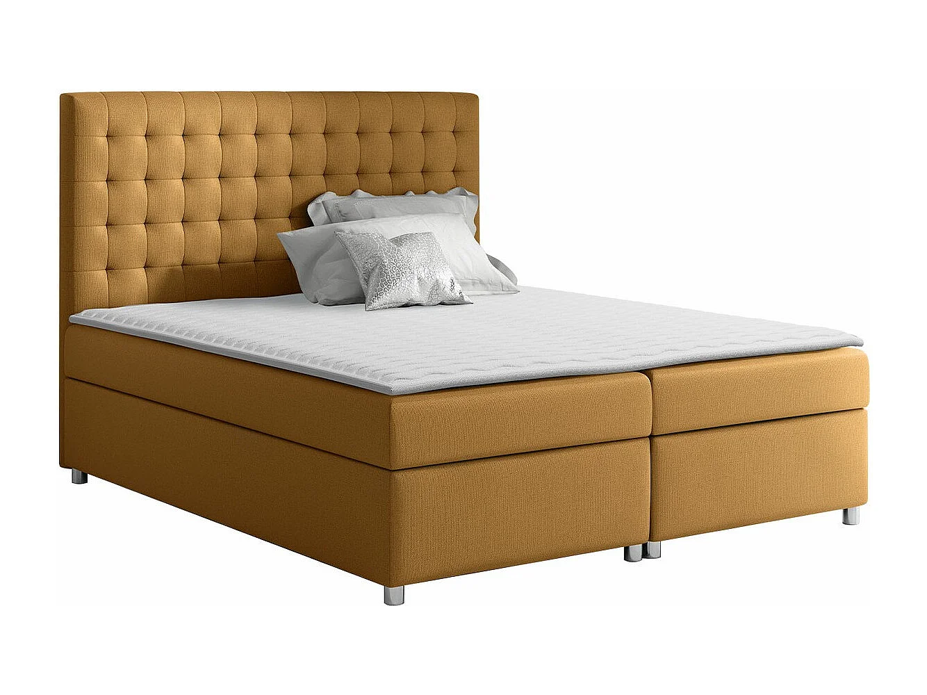Cama continental Baltimore 115, Doble, Continental, Amarillo, 200x200, Tapiz, Somieres,