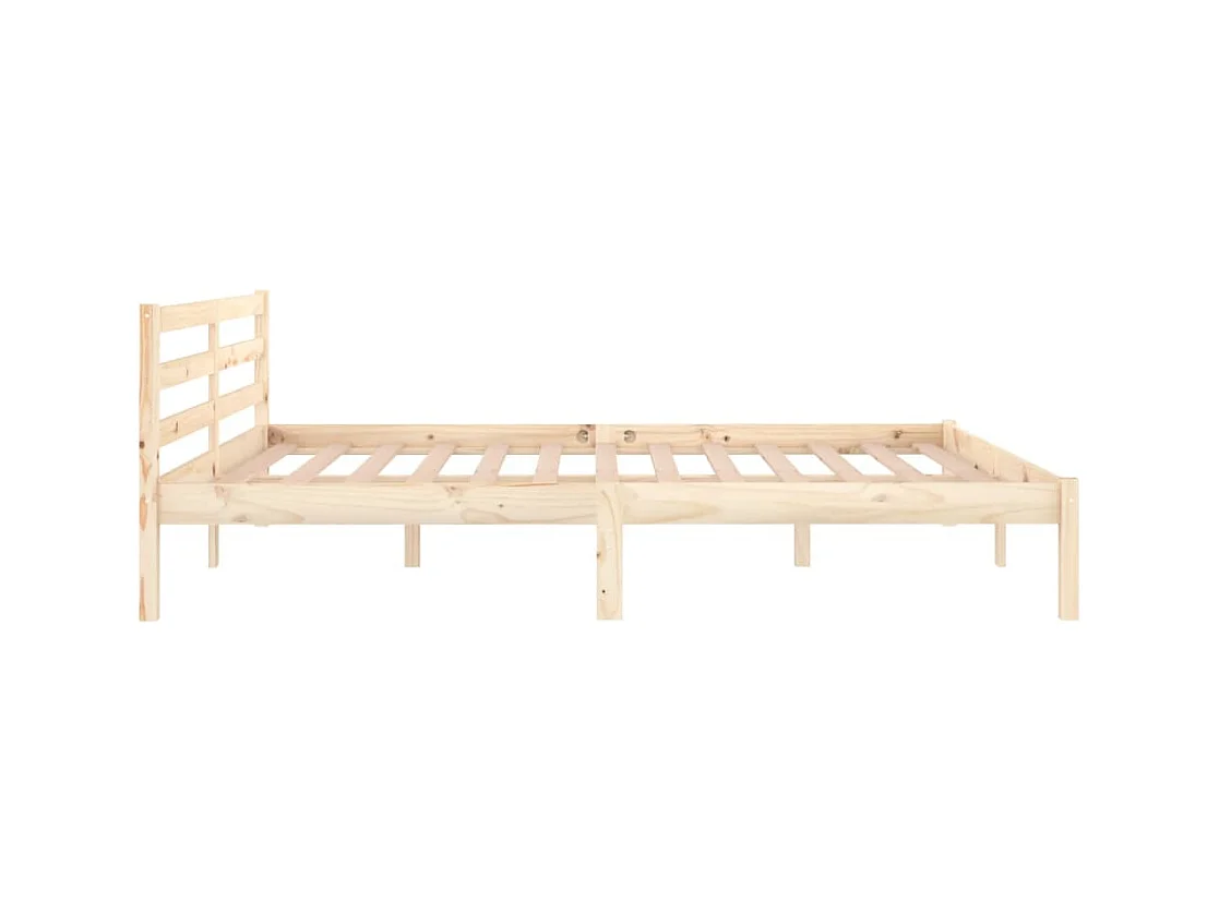 Cadre de lit sans matelas bois massif de pin 160x200 cm