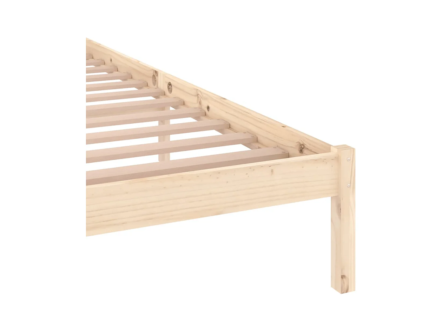 Cadre de lit sans matelas bois massif de pin 160x200 cm