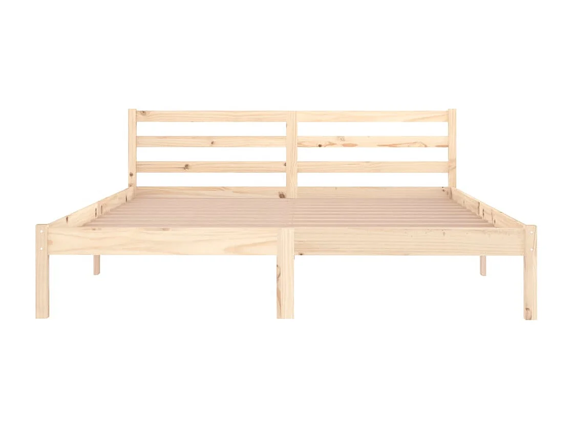 Cadre de lit sans matelas bois massif de pin 160x200 cm