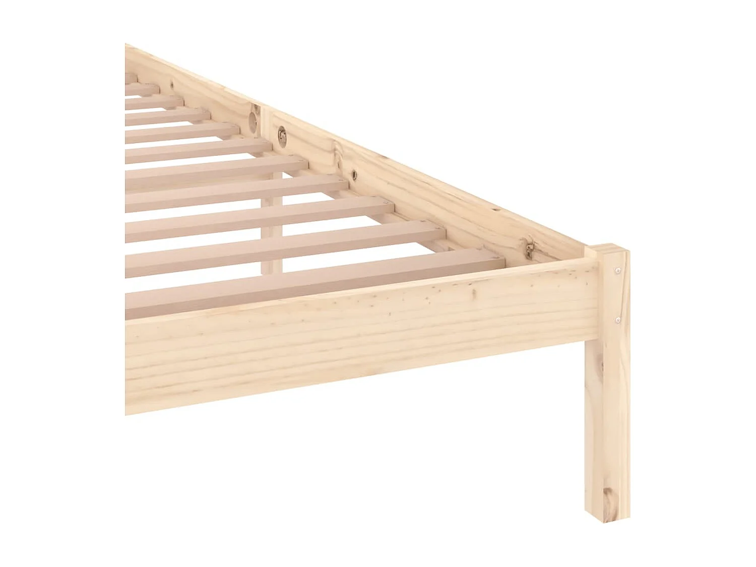 Cadre de lit sans matelas bois massif de pin 160x200 cm