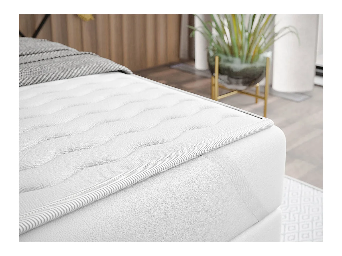 Cama continental Baltimore 133, Continental, Doble, Gris, 200x200, Tapiz, Somieres, 204cm