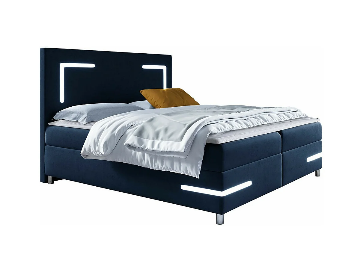 Cama continental Baltimore 173, Continental, Azul, Tecido, 20x21x12cm