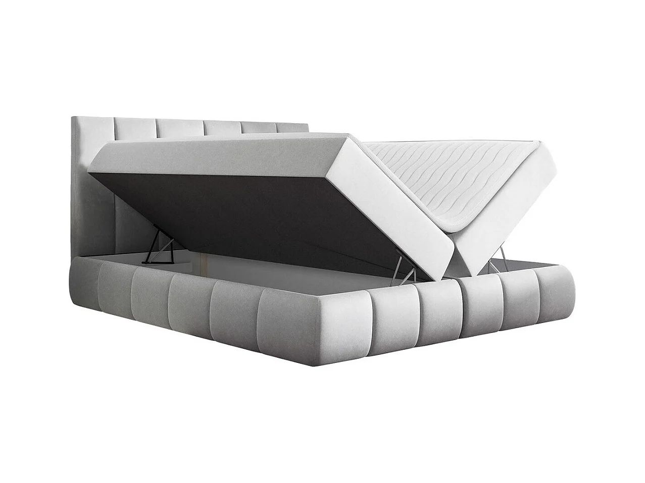 Cama continental Baltimore 152, Casal, Verde, Tecido, Estrados de cama