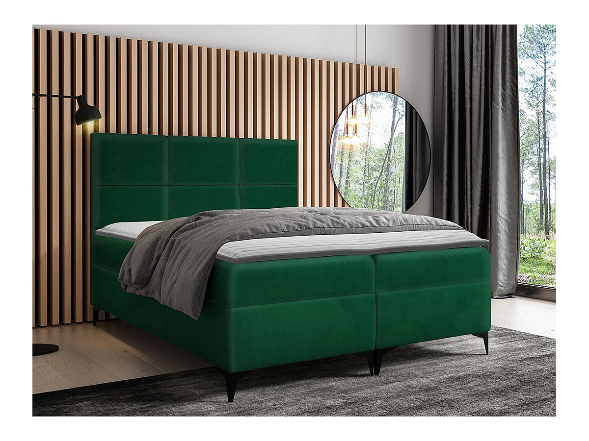 Cama continental Baltimore 133, Continental, Doble, Verde, 200x200, Tapiz, Somieres,