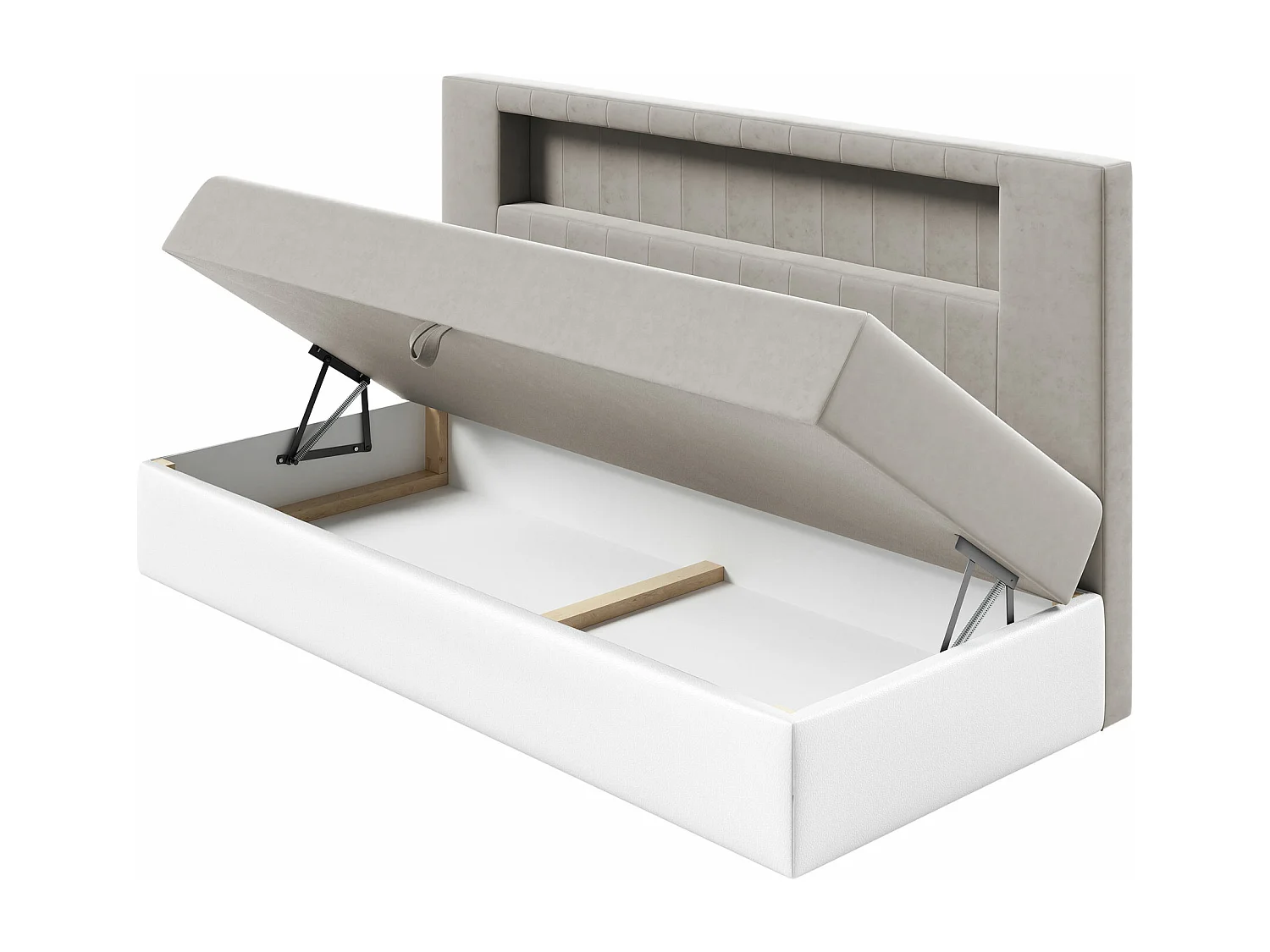 Cama continental Baltimore 168, Individuales, Continental, Púrpura, 80x200, Somieres,