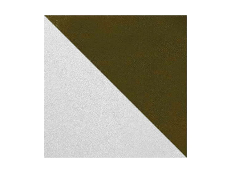 Cama continental Baltimore 165, Solteiro, Verde, Couro Ecológico