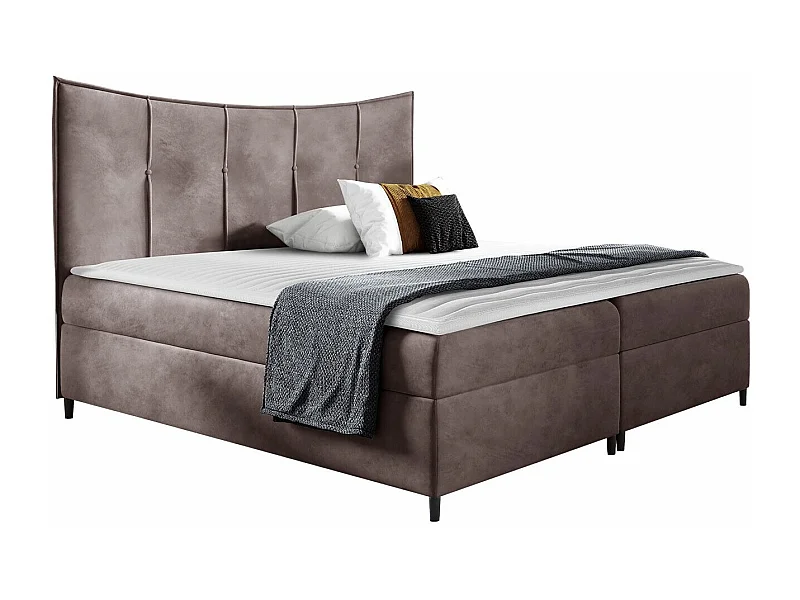 Cama continental Baltimore 178, Continental, Doble, Rosa, 200x200, Tapiz, Somieres, 200cm