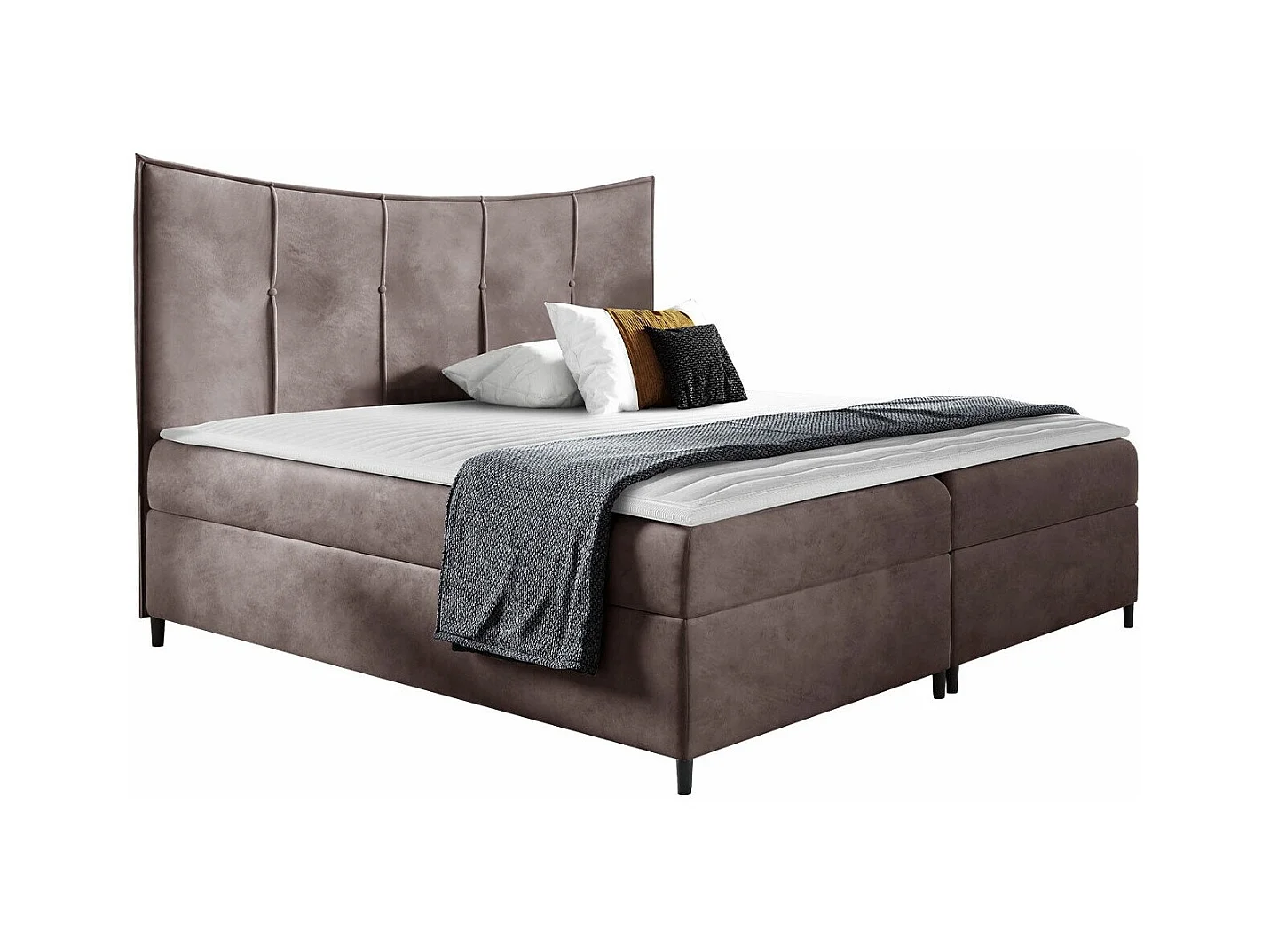 Cama continental Baltimore 178, Continental, Rosé, Tecido, 20x21x13cm