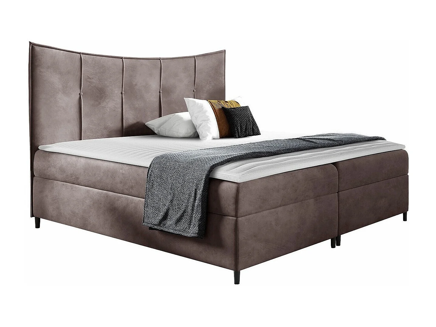 Cama continental Baltimore 178, Continental, Doble, Rosa, 200x200, Tapiz, Somieres, 200cm