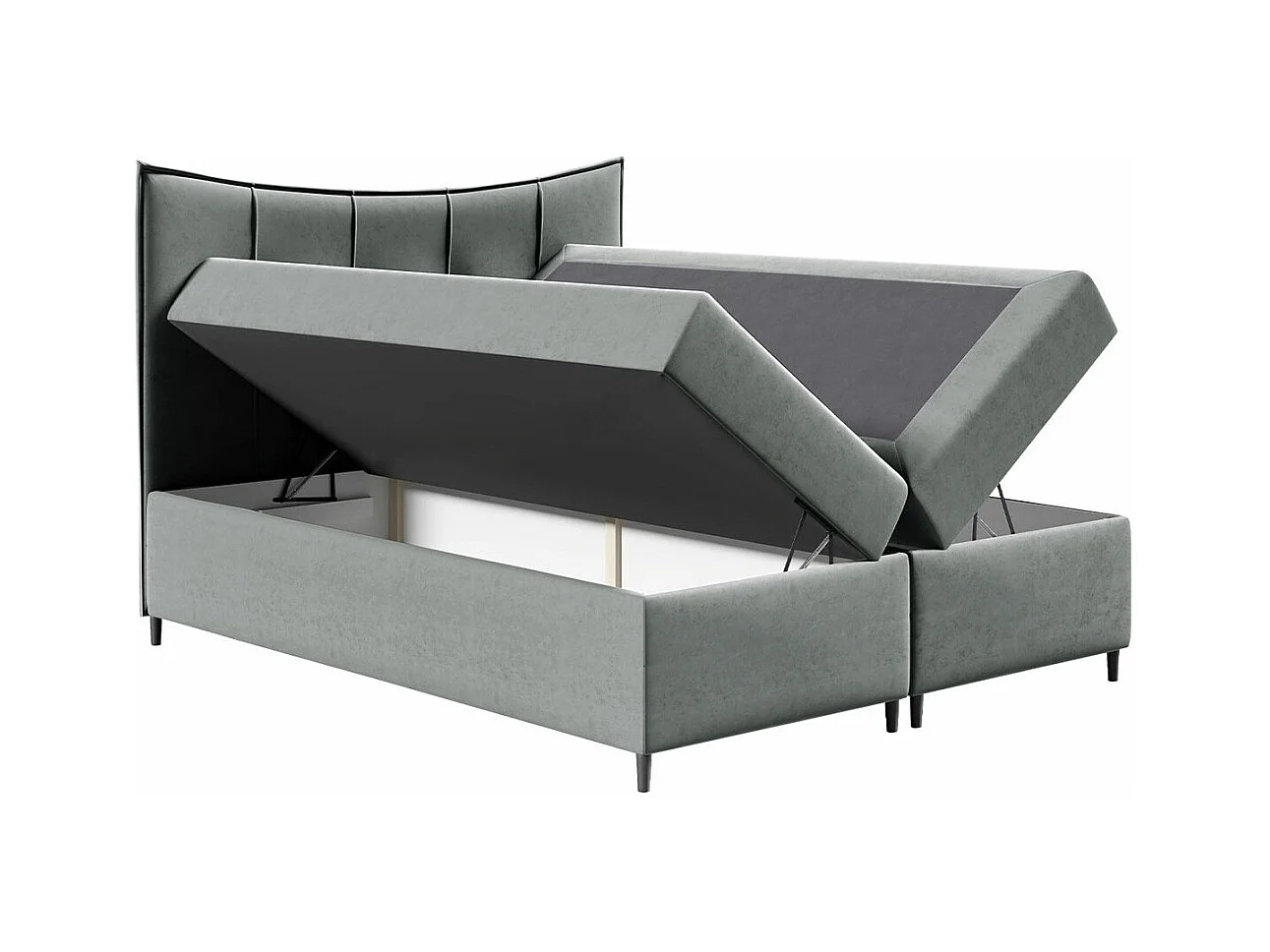 Cama continental Baltimore 178, Continental, Tecido, Estrados de cama