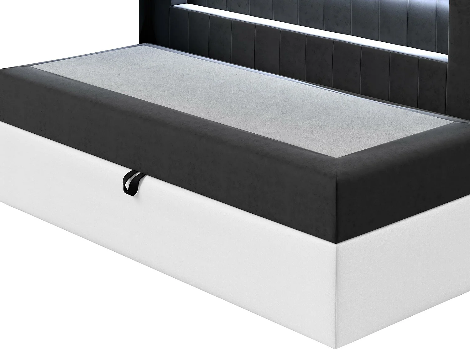 Cama continental Baltimore 168, Individuales, Continental, Marrón, 80x200, Somieres, 92cm