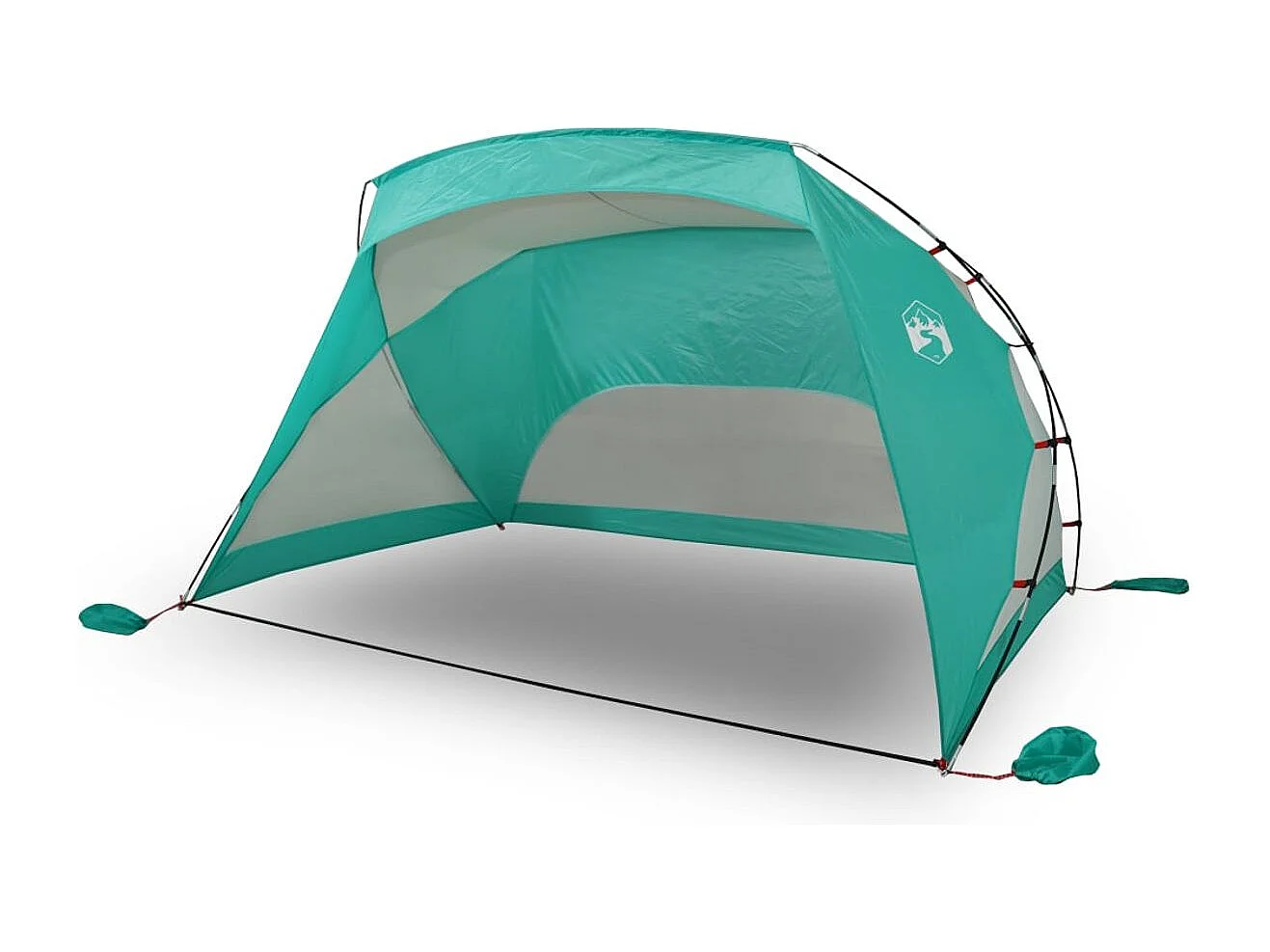 Tienda de playa Taiffa tafetán verde 170-148x274x178 cm