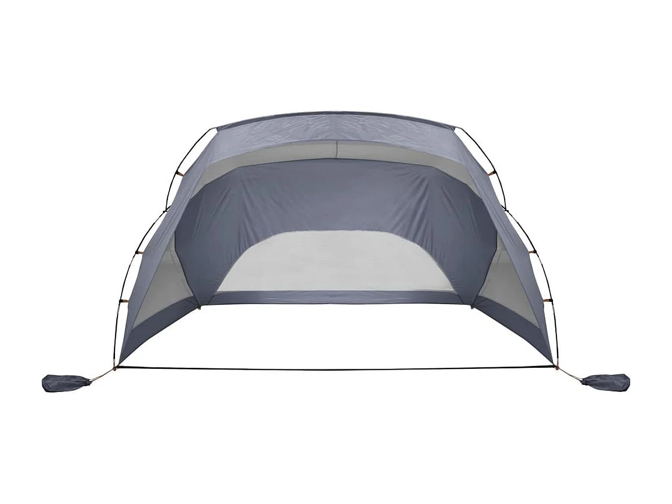 Tienda de playa Taiffa tafetán gris 170-148x274x178 cm