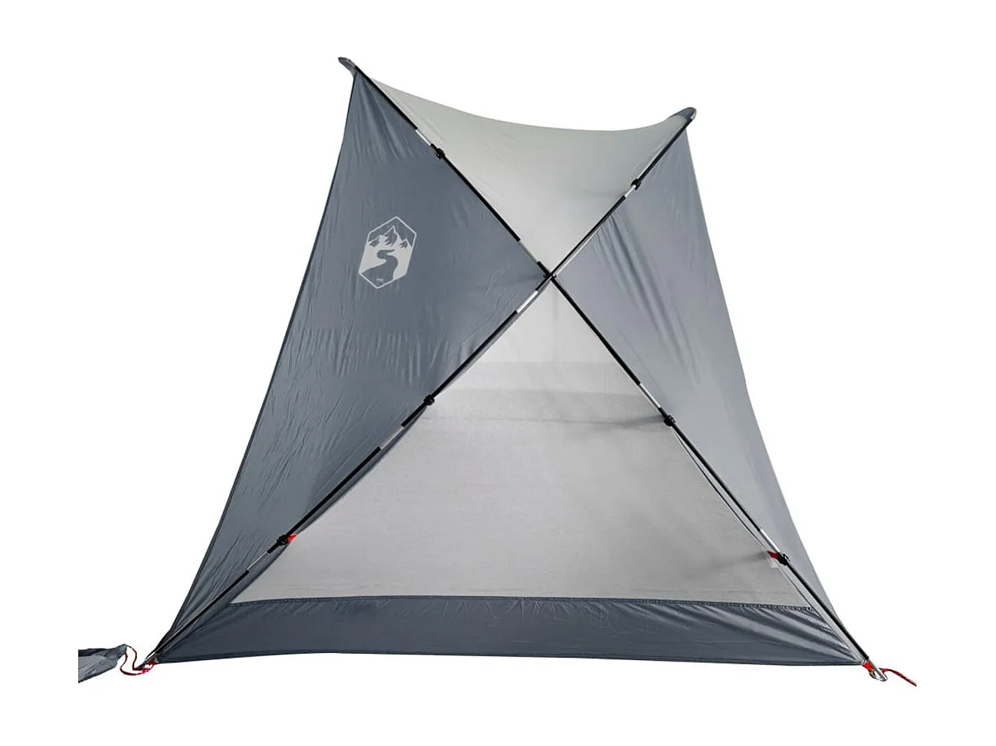 Tienda de playa Taiffa tafetán gris 170-148x274x178 cm