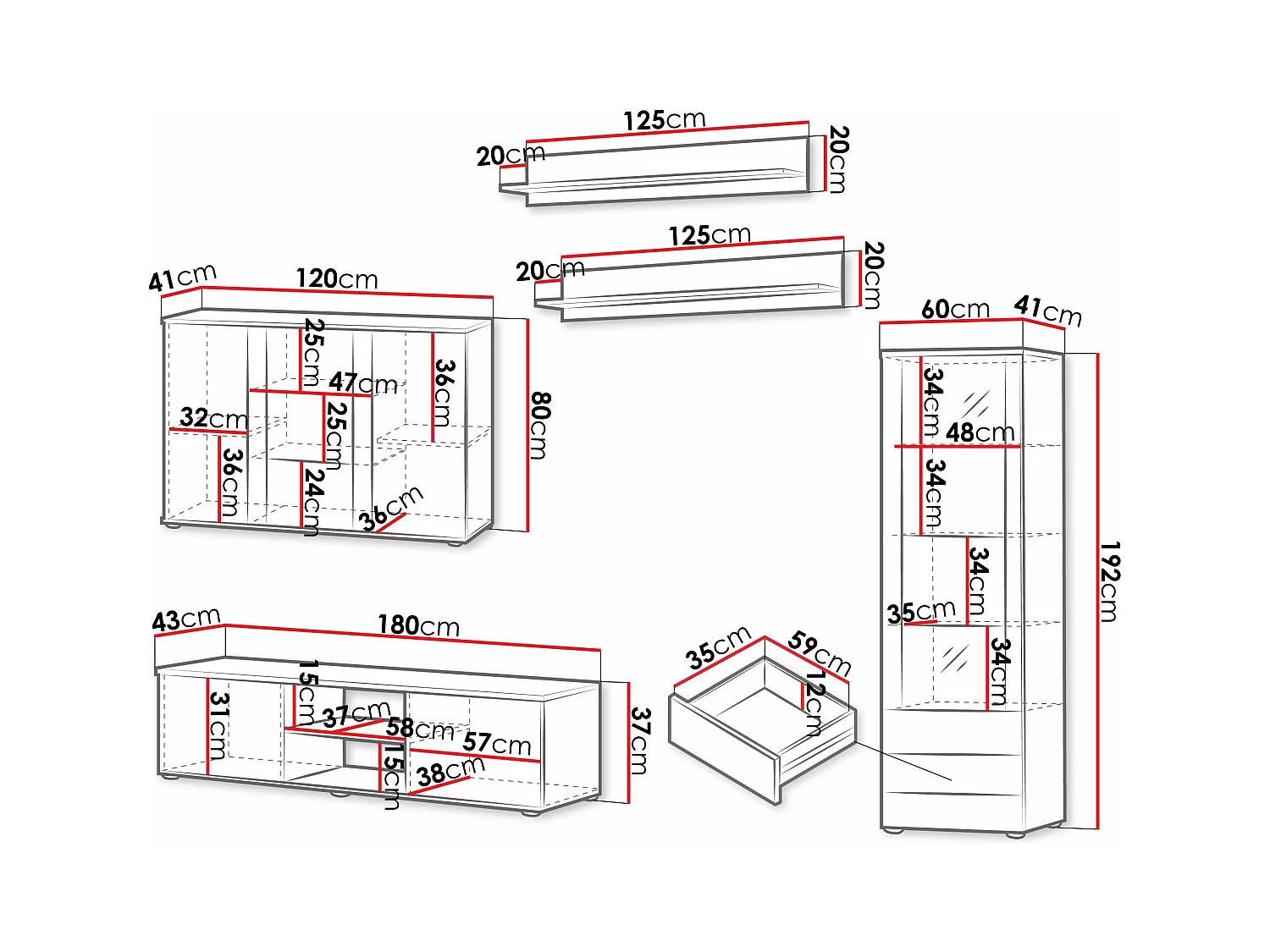 Ensemble de salon Tornola 116