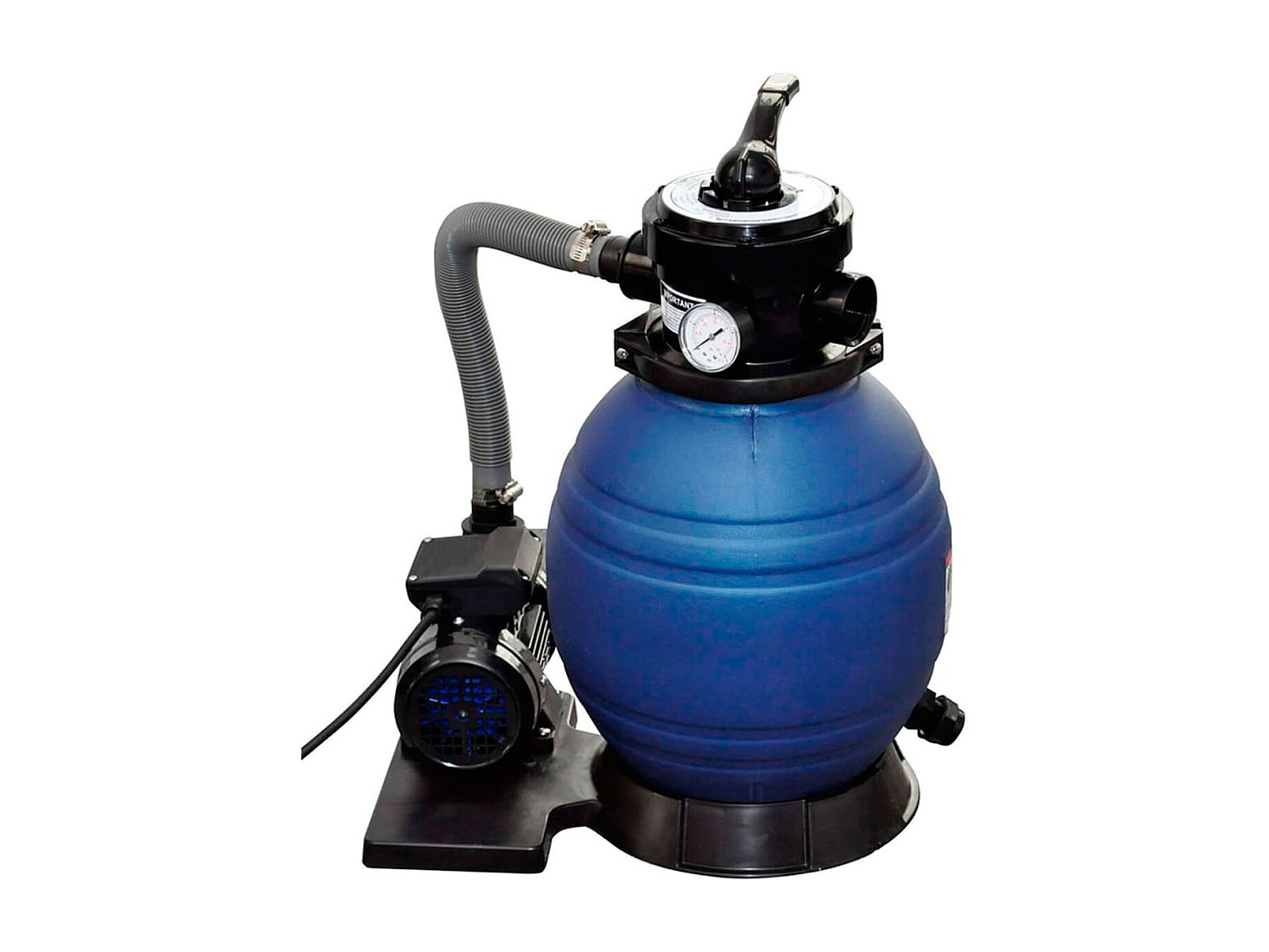 VidaXL Depuradora de arena 400W 110000l/h negro 62,1x45,8x30,4 cm