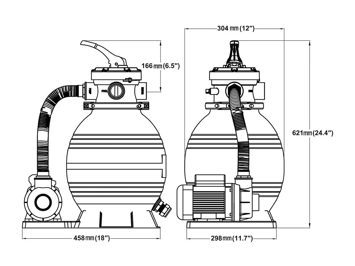 Pompa piaskowa 400W 11000 l/h
