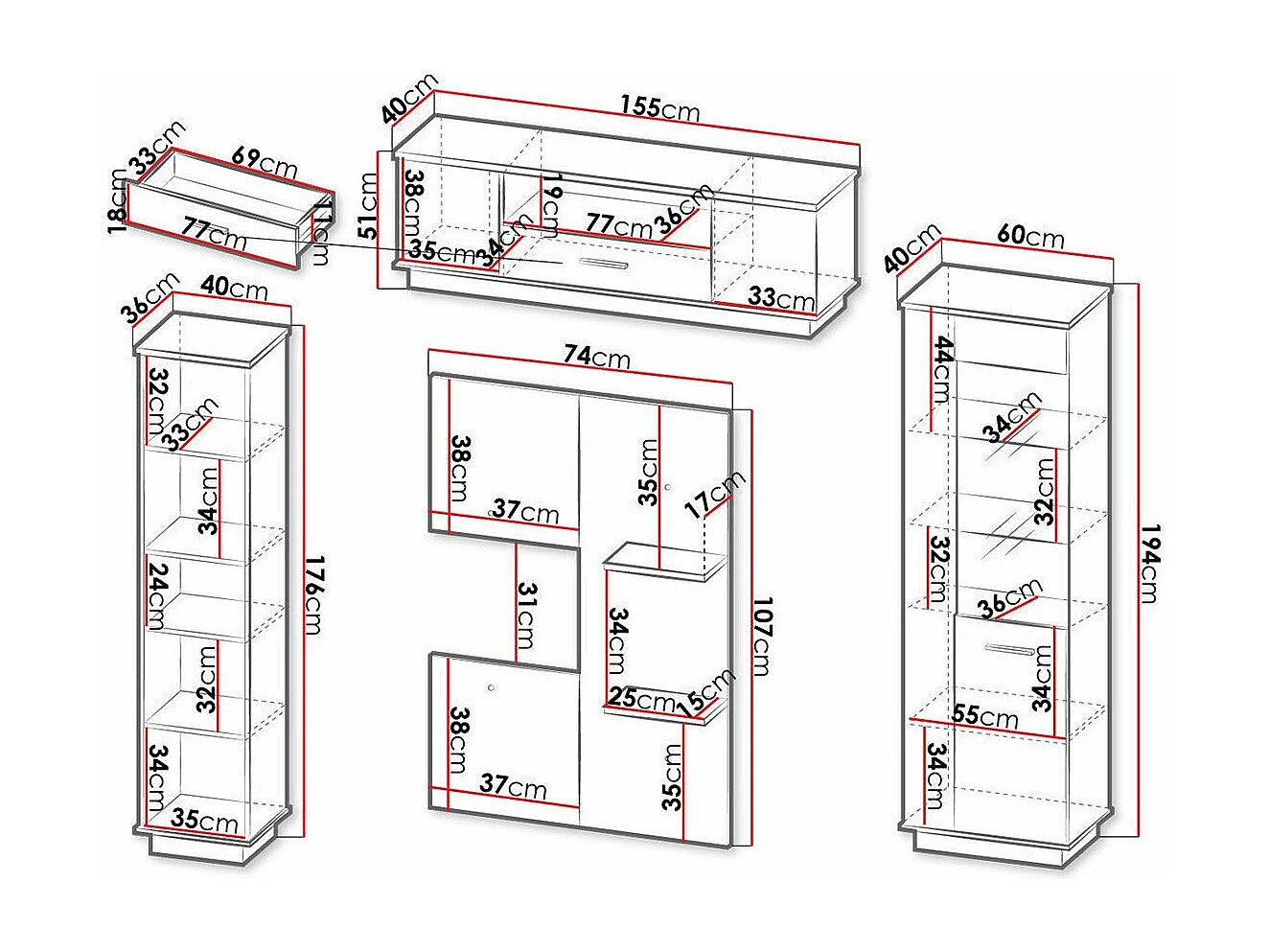Ensemble de salon Tenodeu 115