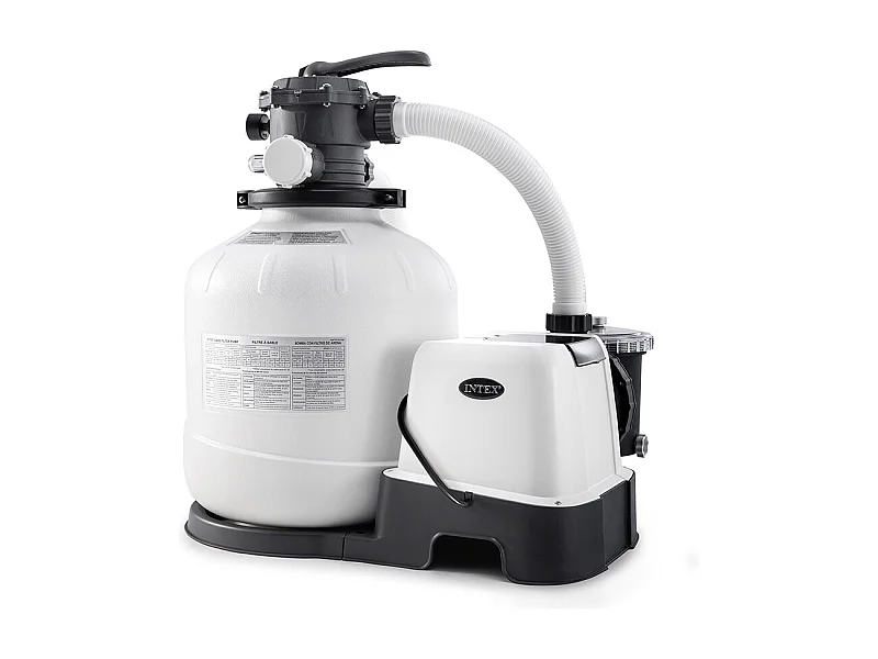 Combiné groupe de filtration à sable 8 m³/h + stérilisateur au sel QX2600 - Intex