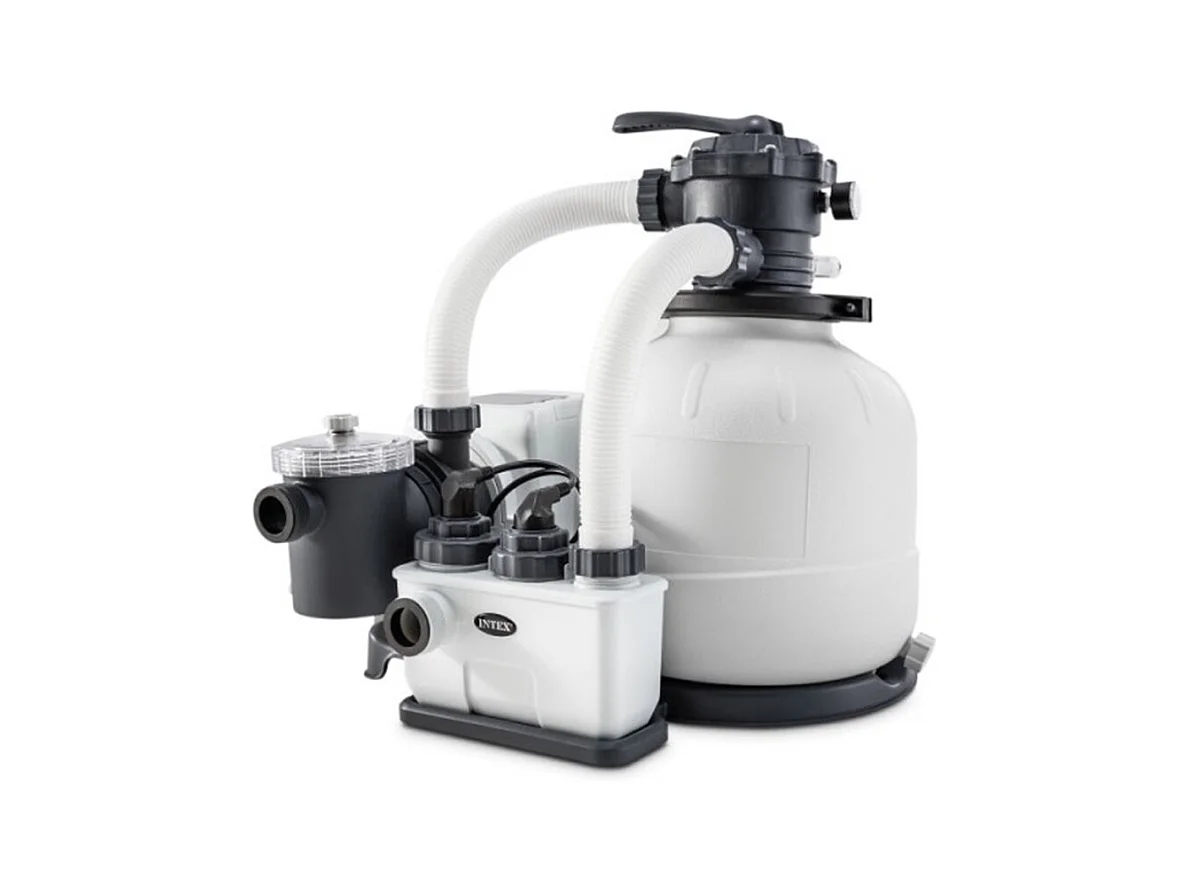 Combiné groupe de filtration à sable 8 m³/h + stérilisateur au sel QX2600 - Intex