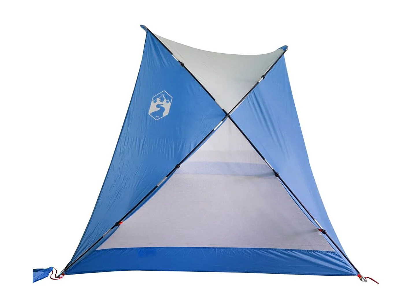 Tienda de playa Taiffa tafetán azul 170-148x274x178 cm