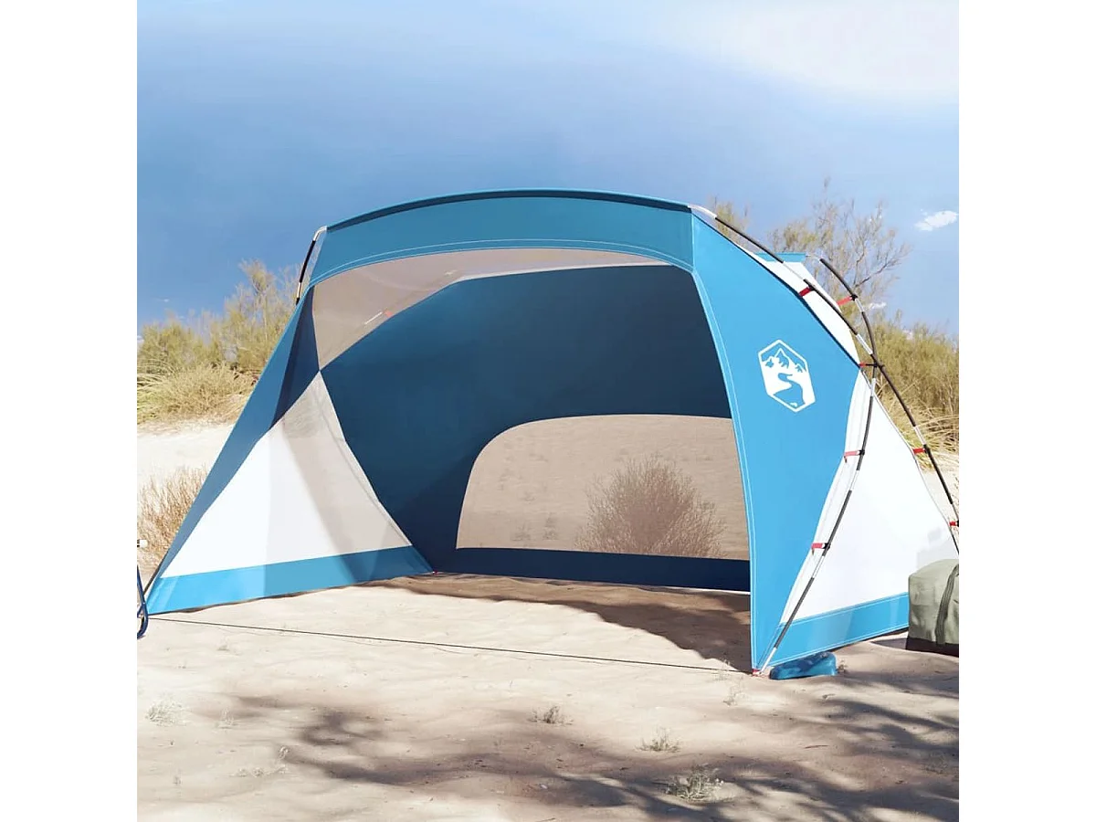 Tienda de playa Taiffa tafetán azul 170-148x274x178 cm