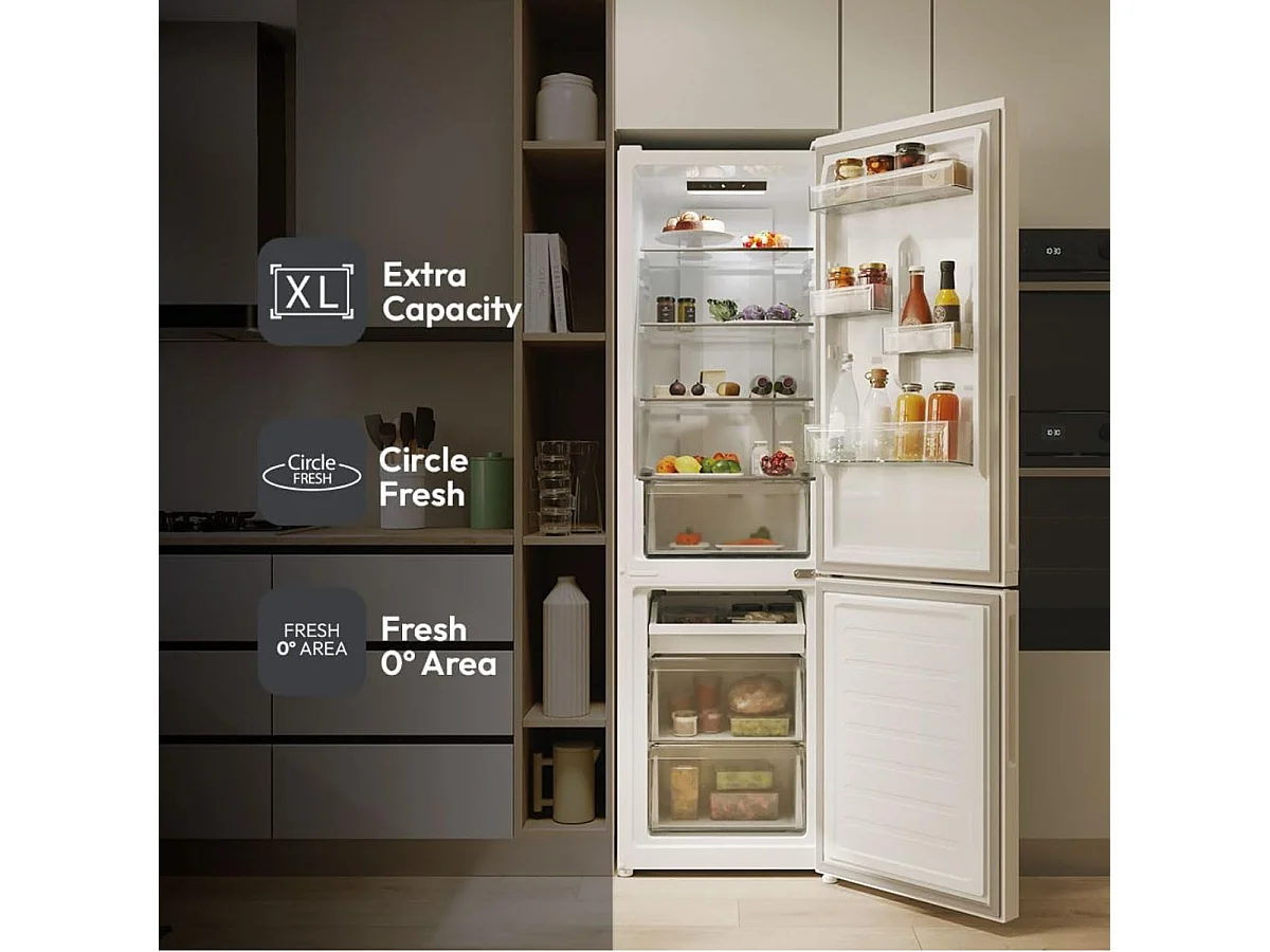 Candy Fresco CNCQ2T618EW Libera installazione 355 L E Bianco