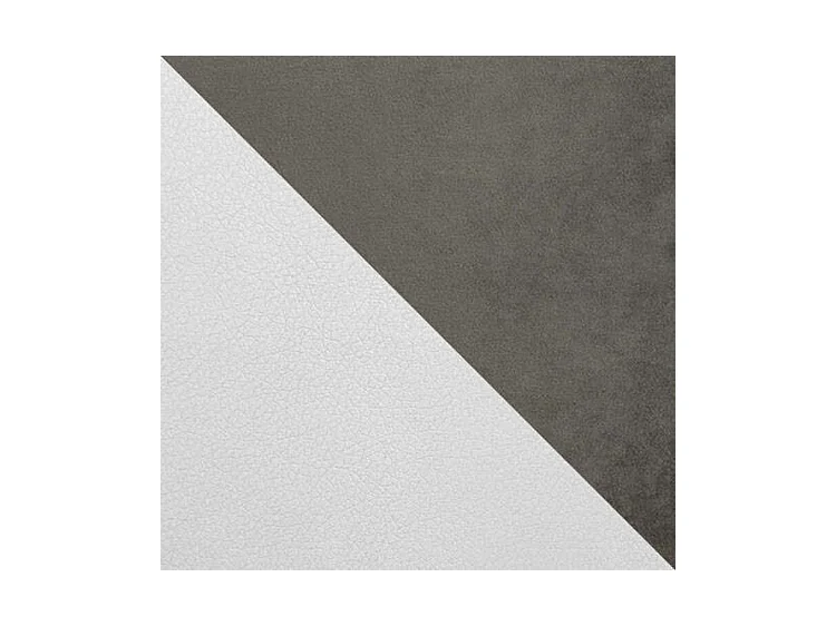 Lit continental Baltimore 165, Continental, Unique, Gris, 80x200, Tapisserie|Faux cuir,